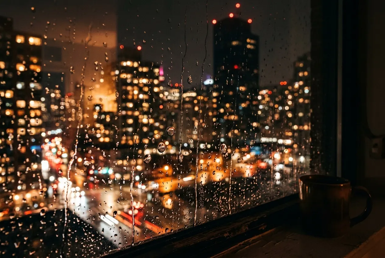 下雨了，索性不睡了